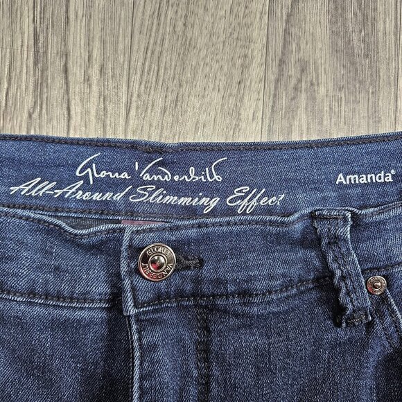 Gloria Vanderbilt Jeans Womens 14 Amanda All Around Slimming Denim Capri - Picture 4 of 12